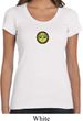 Yoga Buddha Eyes Patch Ladies Scoop Neck Shirt