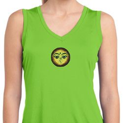 Yoga Buddha Eyes Patch Ladies Sleeveless Moisture Wicking Shirt Yoga Buddha Eyes Patch Ladies Sleeveless Moisture Wicking Shirt