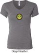 Yoga Buddha Eyes Patch Ladies V-neck Shirt