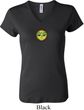 Yoga Buddha Eyes Patch Ladies V-neck Shirt