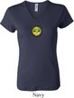 Yoga Buddha Eyes Patch Ladies V-neck Shirt