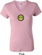 Yoga Buddha Eyes Patch Ladies V-neck Shirt