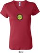Yoga Buddha Eyes Patch Ladies V-neck Shirt