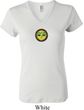 Yoga Buddha Eyes Patch Ladies V-neck Shirt