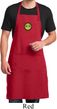 Yoga Buddha Eyes Patch Mens Full Length Apron with Pockets