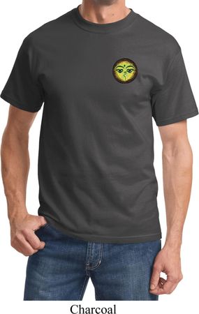 Yoga Buddha Eyes Patch Pocket Print Adult Shirt