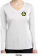 Yoga Buddha Eyes Patch Pocket Print Ladies Dry Wicking Long Sleeve