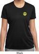 Yoga Buddha Eyes Patch Pocket Print Ladies Moisture Wicking Shirt