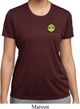 Yoga Buddha Eyes Patch Pocket Print Ladies Moisture Wicking Shirt