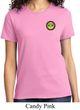Yoga Buddha Eyes Patch Pocket Print Ladies Shirt