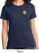 Yoga Buddha Eyes Patch Pocket Print Ladies Shirt