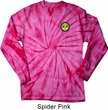 Yoga Buddha Eyes Patch Pocket Print Long Sleeve Tie Dye Shirt