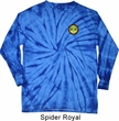 Yoga Buddha Eyes Patch Pocket Print Long Sleeve Tie Dye Shirt