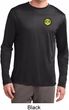 Yoga Buddha Eyes Patch Pocket Print Mens Dry Wicking Long Sleeve Shirt