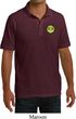Yoga Buddha Eyes Patch Pocket Print Mens Pique Polo Shirt