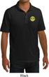 Yoga Buddha Eyes Patch Pocket Print Mens Pique Polo Shirt
