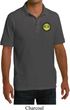 Yoga Buddha Eyes Patch Pocket Print Mens Pique Polo Shirt