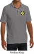 Yoga Buddha Eyes Patch Pocket Print Mens Pique Polo Shirt