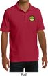 Yoga Buddha Eyes Patch Pocket Print Mens Pique Polo Shirt