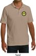 Yoga Buddha Eyes Patch Pocket Print Mens Pique Polo Shirt