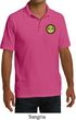 Yoga Buddha Eyes Patch Pocket Print Mens Pique Polo Shirt