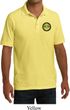 Yoga Buddha Eyes Patch Pocket Print Mens Pique Polo Shirt