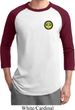 Yoga Buddha Eyes Patch Pocket Print Mens Raglan Shirt
