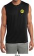 Yoga Buddha Eyes Patch Pocket Print Mens Sleeveless Moisture Wicking
