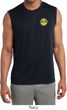 Yoga Buddha Eyes Patch Pocket Print Mens Sleeveless Moisture Wicking