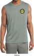 Yoga Buddha Eyes Patch Pocket Print Mens Sleeveless Moisture Wicking