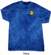 Yoga Buddha Eyes Patch Pocket Print Mineral Tie Dye Shirt