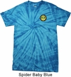 Yoga Buddha Eyes Patch Pocket Print Spider Tie Dye Shirt