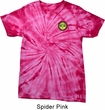 Yoga Buddha Eyes Patch Pocket Print Spider Tie Dye Shirt