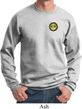 Yoga Buddha Eyes Patch Pocket Print Sweatshirt