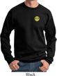 Yoga Buddha Eyes Patch Pocket Print Sweatshirt