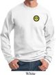 Yoga Buddha Eyes Patch Pocket Print Sweatshirt