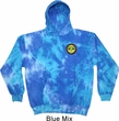 Yoga Buddha Eyes Patch Pocket Print Tie Dye Hoodie