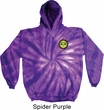 Yoga Buddha Eyes Patch Pocket Print Tie Dye Hoodie