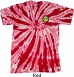 Yoga Buddha Eyes Patch Pocket Print Twist Tie Dye Shirt