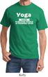 Yoga Cause Punching People is Frowned Upon Adult Shirt