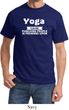 Yoga Cause Punching People is Frowned Upon Adult Shirt
