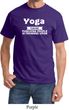 Yoga Cause Punching People is Frowned Upon Adult Shirt