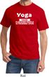 Yoga Cause Punching People is Frowned Upon Adult Shirt