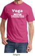 Yoga Cause Punching People is Frowned Upon Adult Shirt