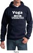 Yoga Cause Punching People is Frowned Upon Hoodie
