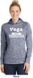 Yoga Cause Punching People is Frowned Upon Ladies Dry Wicking Hoodie
