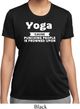 Yoga Cause Punching People is Frowned Upon Ladies Dry Wicking Shirt