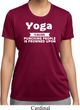 Yoga Cause Punching People is Frowned Upon Ladies Dry Wicking Shirt