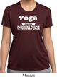 Yoga Cause Punching People is Frowned Upon Ladies Dry Wicking Shirt