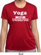 Yoga Cause Punching People is Frowned Upon Ladies Dry Wicking Shirt